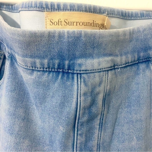 Soft Surroundings Women’s Supremely Soft Pull-On Jean Flat Elastic Waist Large - Picture 5 of 7